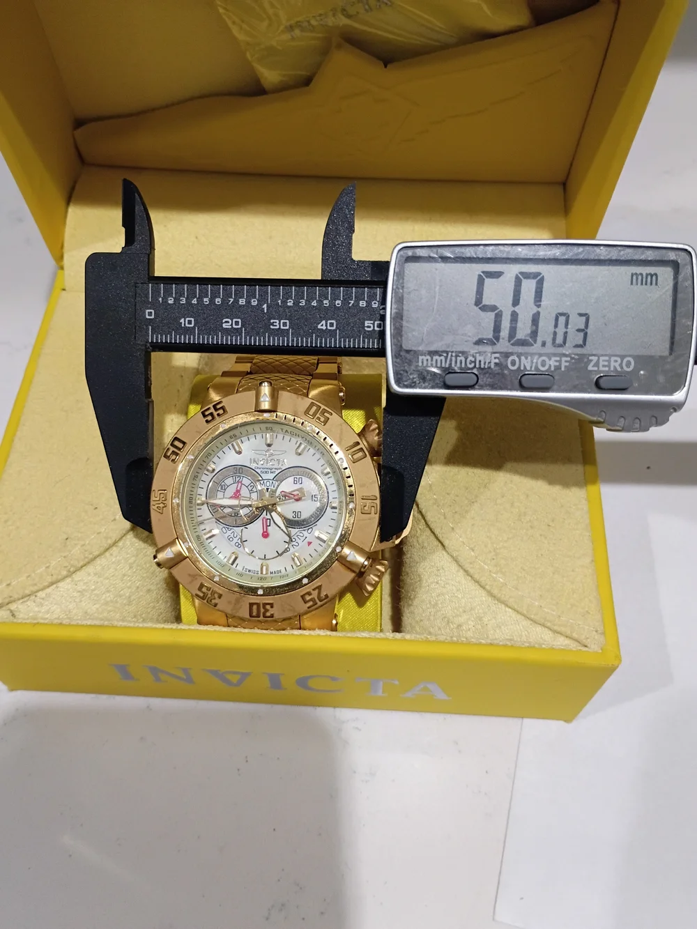 Subaqua Noma III Men 80525 500m Gold Tone Chronograph with Box Project Abda Work